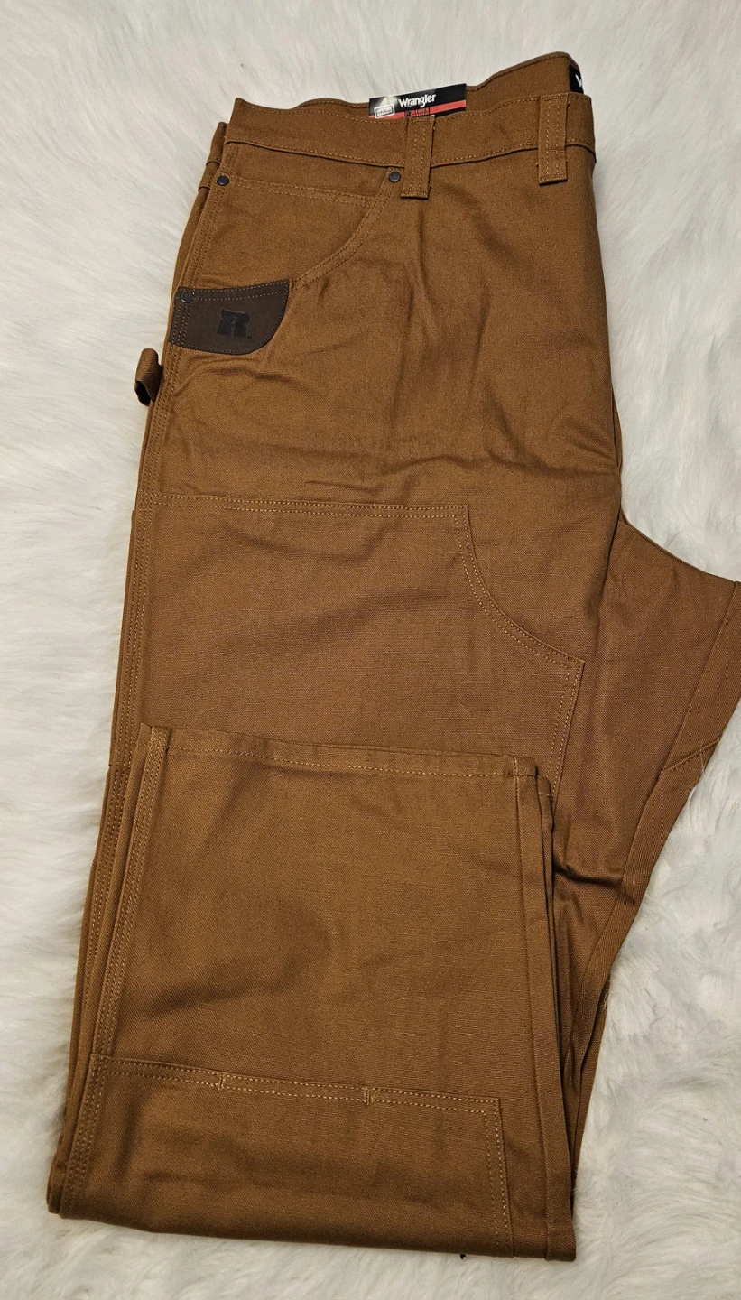 Wrangler Men's Work Pants Brown Relaxed Fit 48x30 - photo 3
