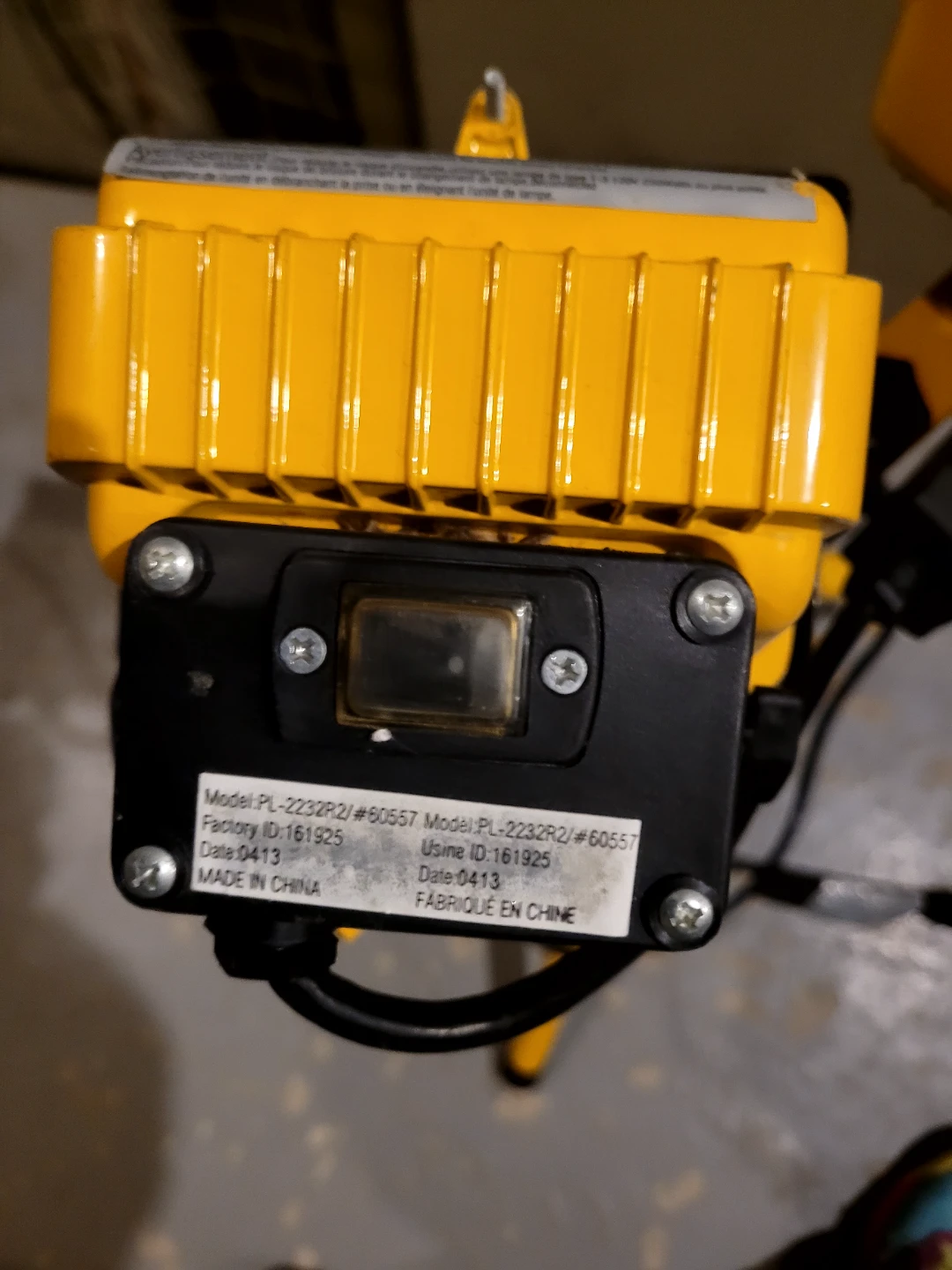 Yellow Dual Head Work Light on Stand🥕 - photo 2