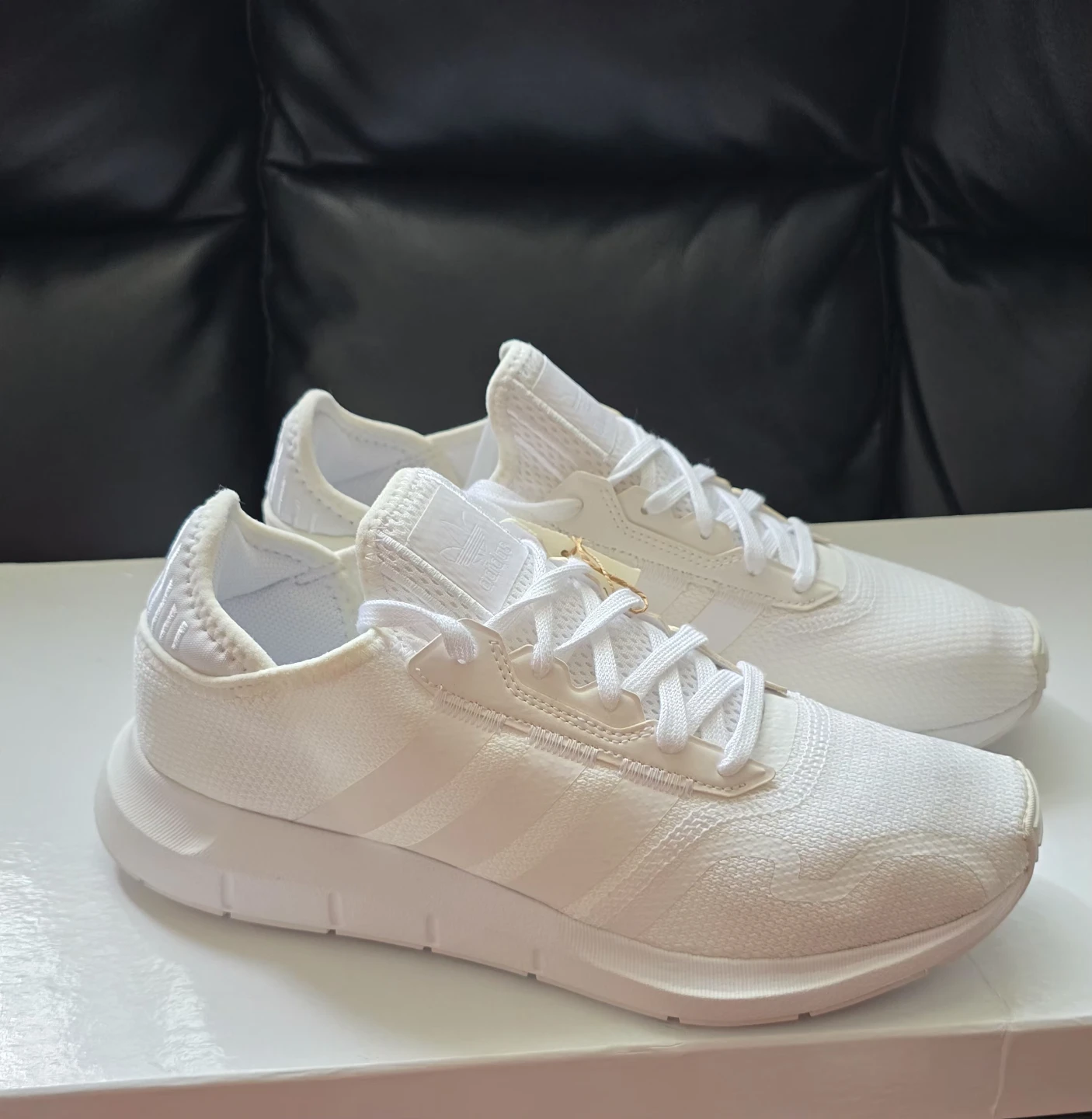 Brand new Adidas SwiftRun X running shoes All White for sale - photo 2