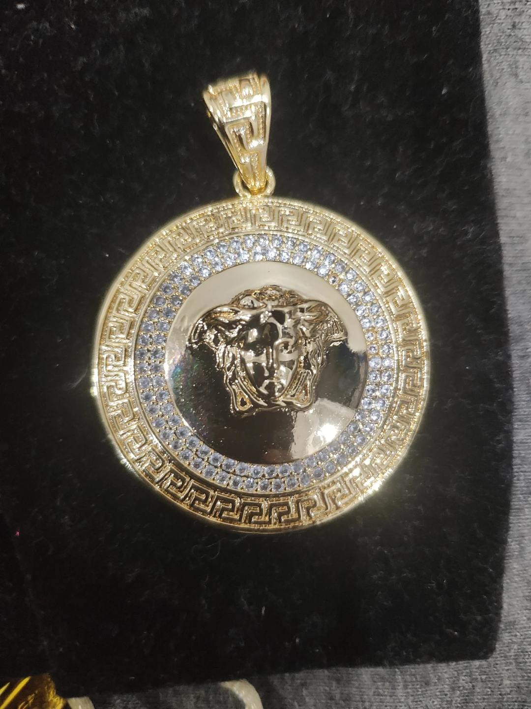 Gold Medusa Pendant Necklace