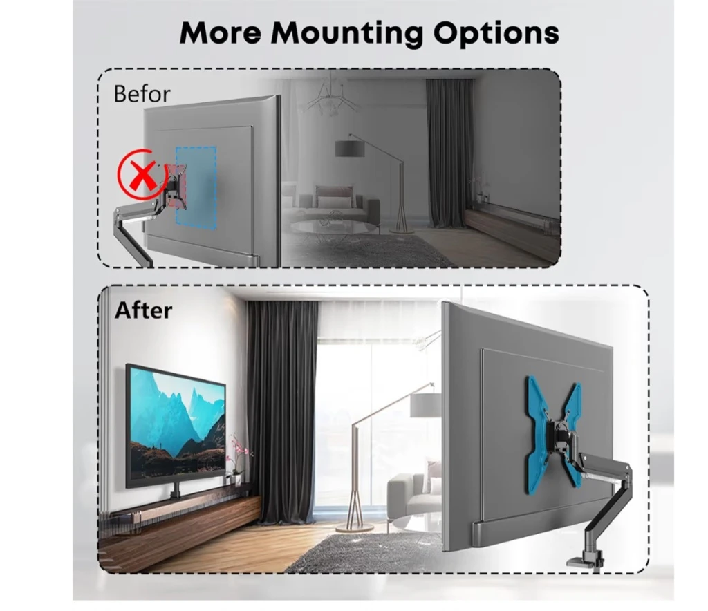 Steel VESA Mount Adapter for TV 32-55 inch, up to 66 lbs - photo 2