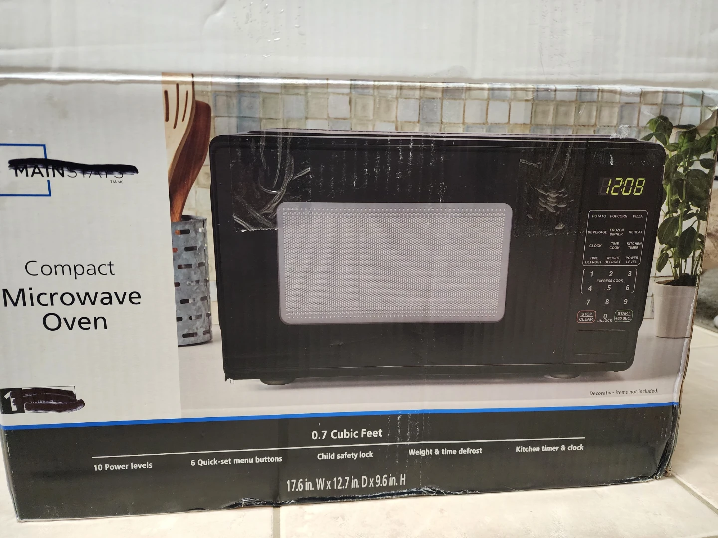 Mainstays Compact Microwave Oven - Black - photo 2