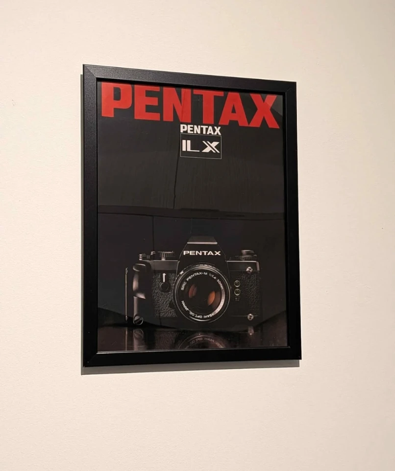 Framed Pentax ILX Camera Print 30x40cm