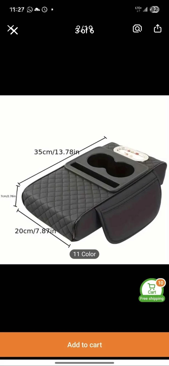 Car Seat Organizer Console with Cup Holders and Storage - photo 4