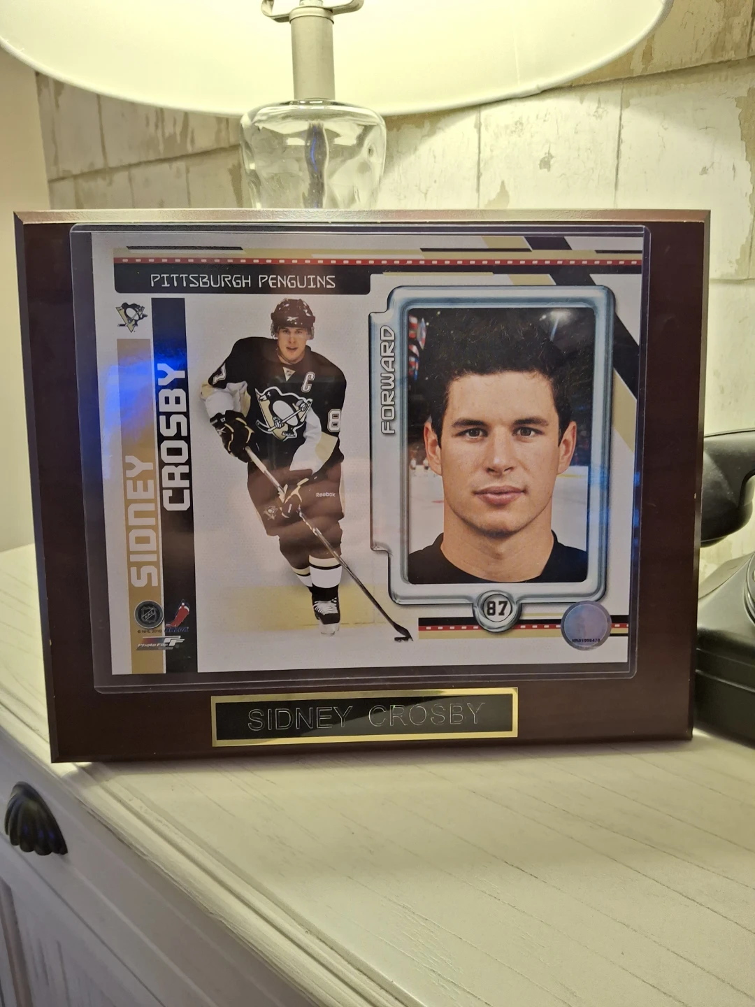 Sidney Crosby plaque.