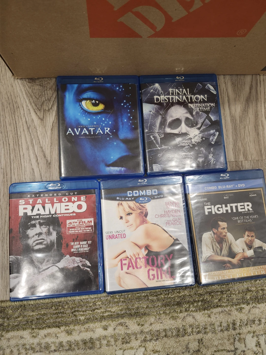 Blu-ray Movies: Avatar, Rambo, The Fighter, Final destination