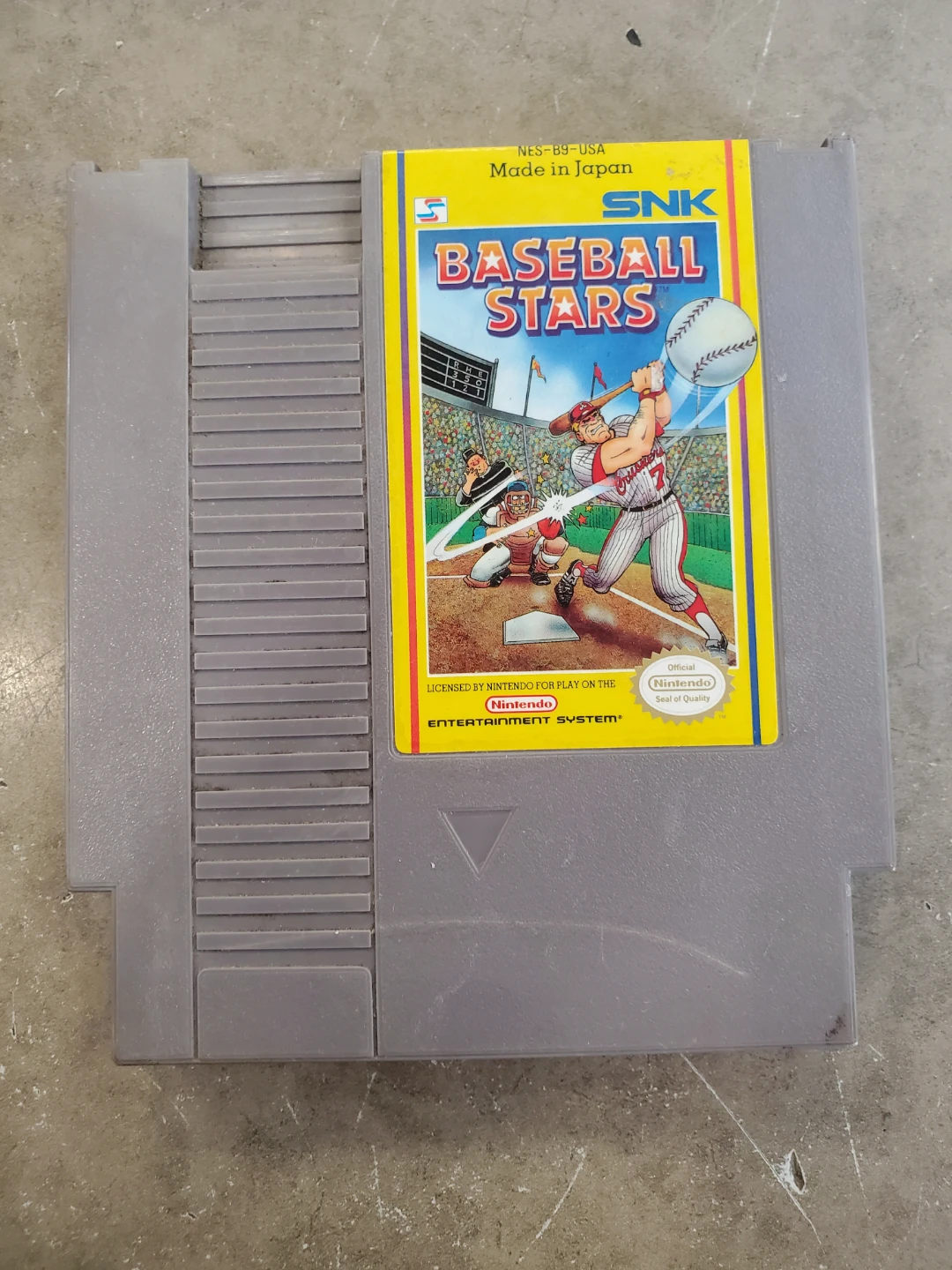 Baseball Stars Game Cartridge NES Nintendo