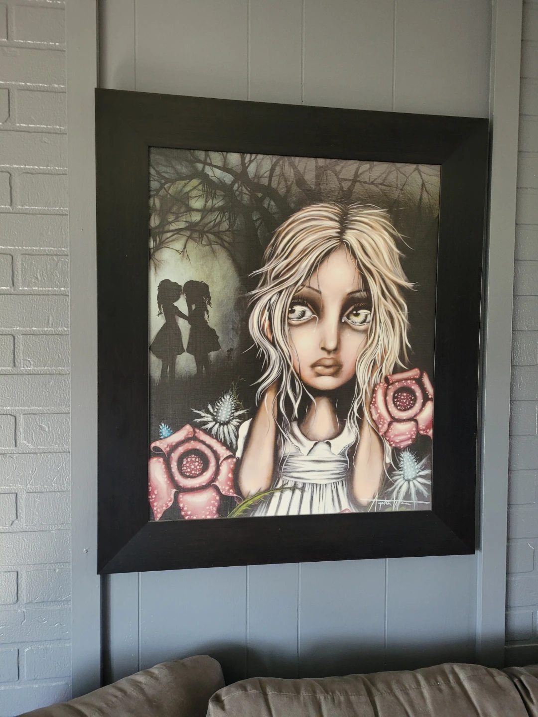 Collection of 5 Framed Art Prints - Whimsical & Gothic Style - photo 4