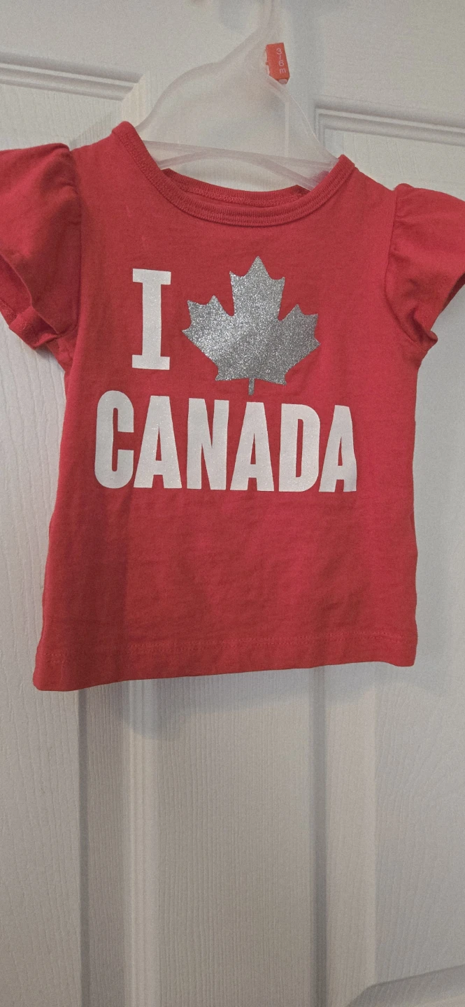 Carter's "I Heart Canada" Baby T-Shirt Size 9 Months