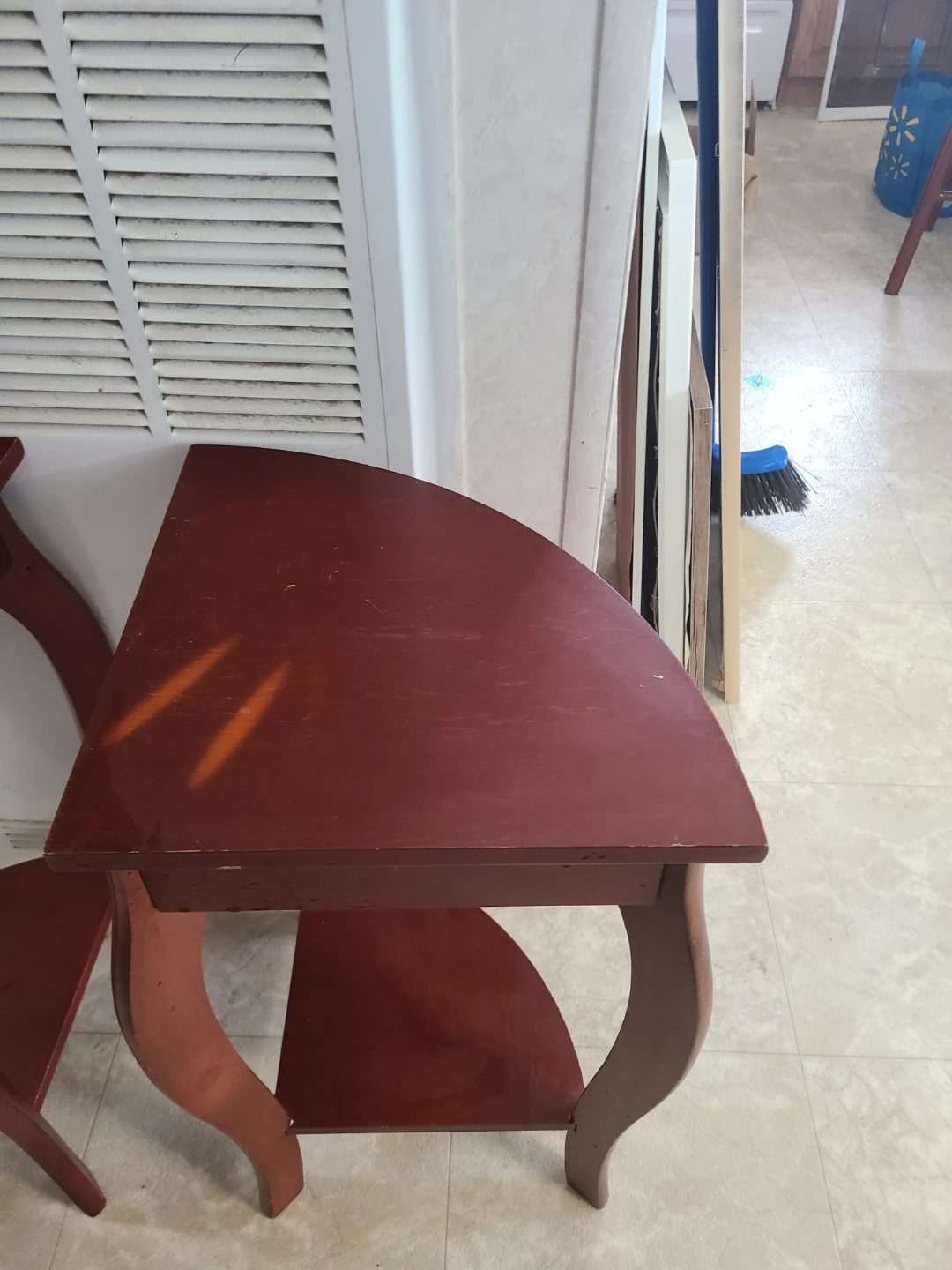 Maroon Corner Accent Tables (Set of 2) - photo 2