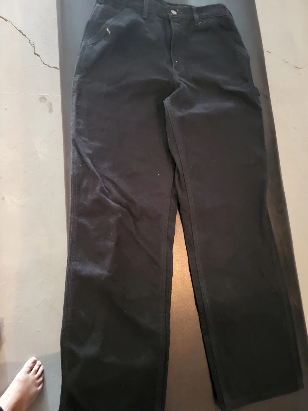 Carhartt Black Carpenter Pants Size 32 x 32 - photo 2