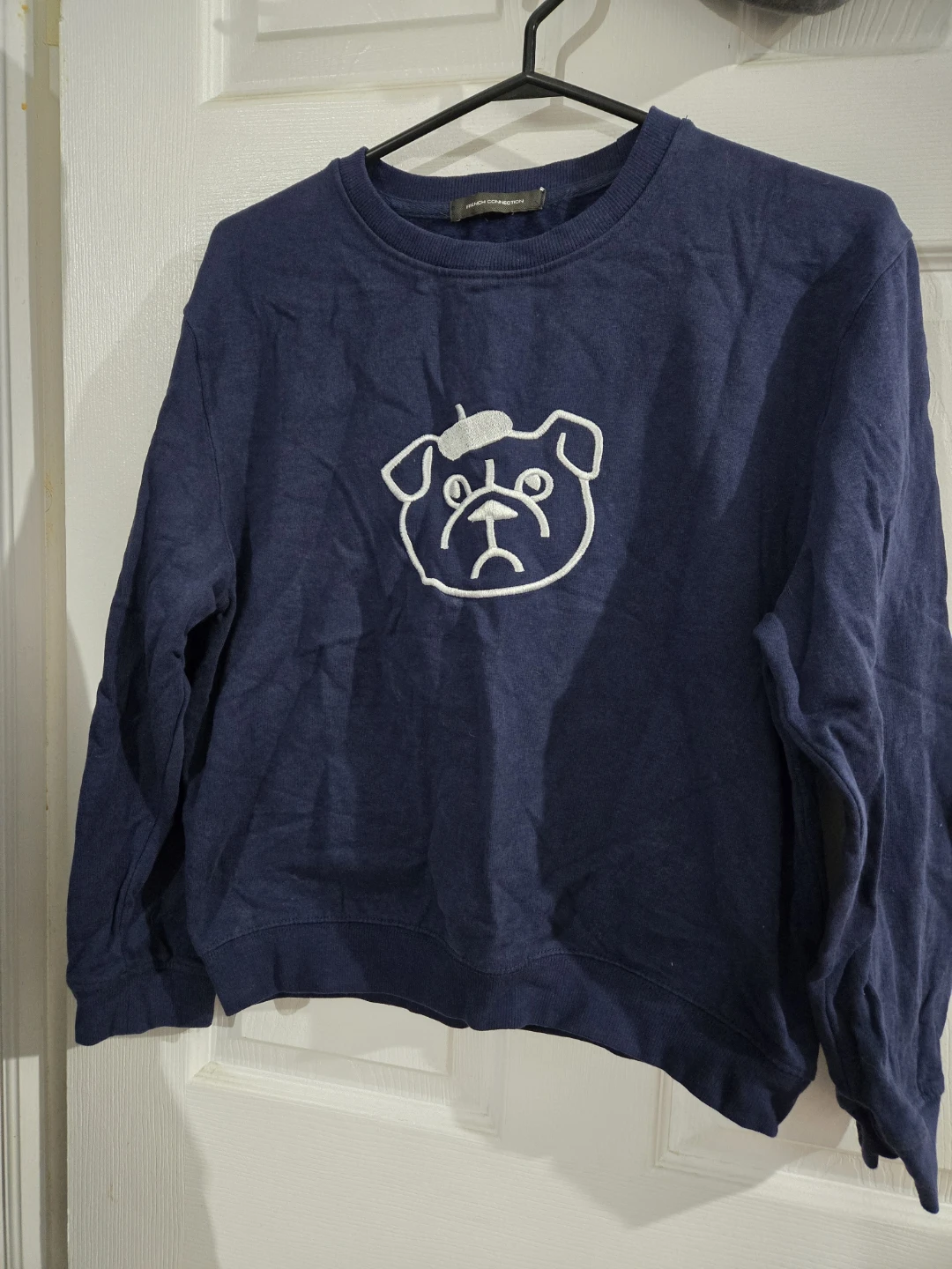French Connection Navy Pug Sweatshirt