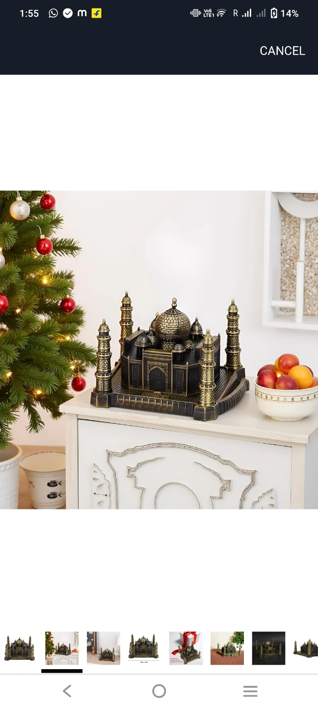 Taj Mahal Miniature Model Souvenir - photo 3