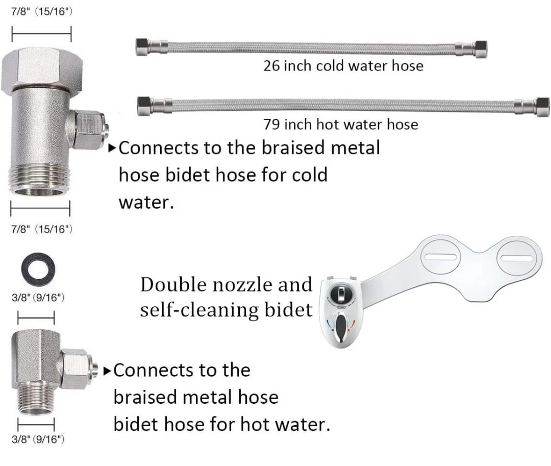Bidet,PowerDoF EB8601 Self Cleaning Nozzle Hot&Cold Fresh ... - photo 5