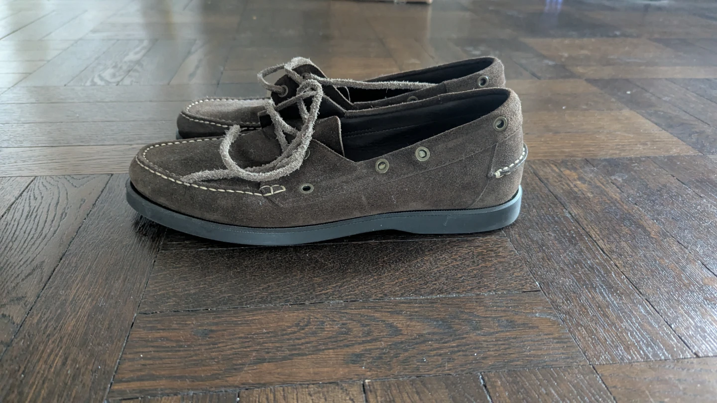 Brown Suede Boat Shoes