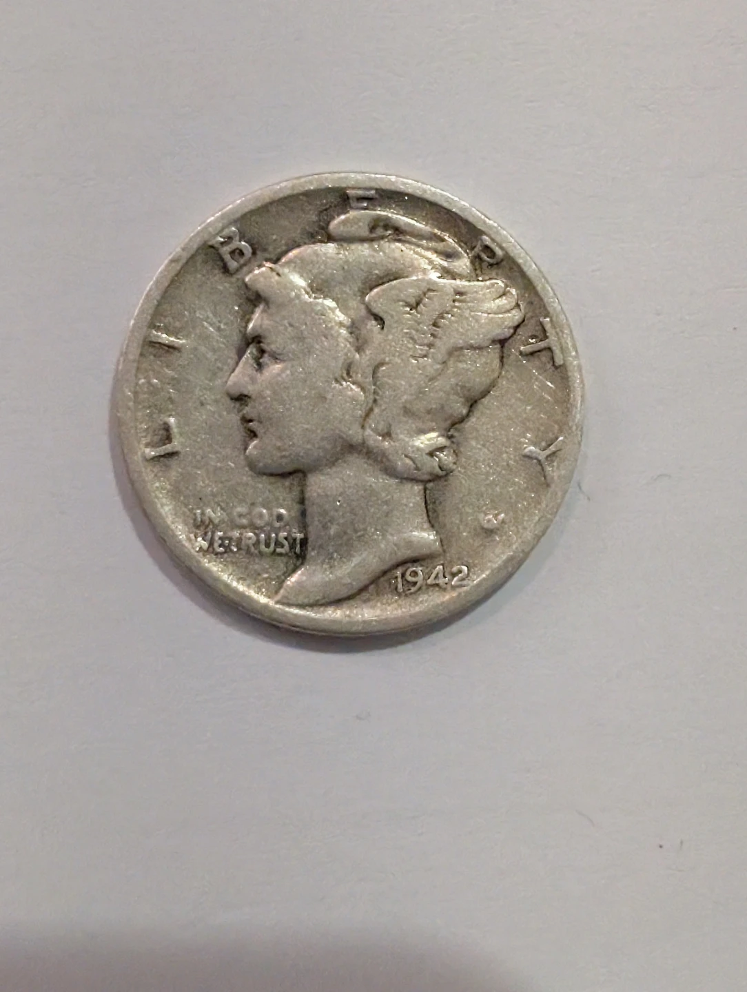 1942 - D Mercury Silver Dime