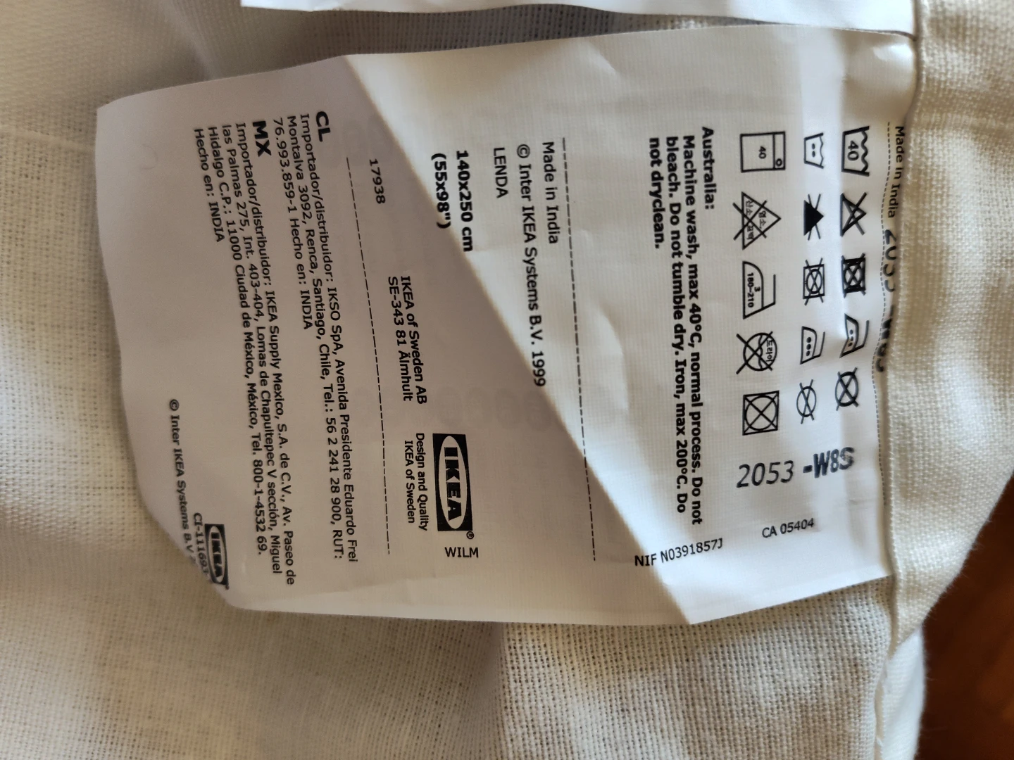 IKEA LENDA Curtains - 140x250 cm - photo 2