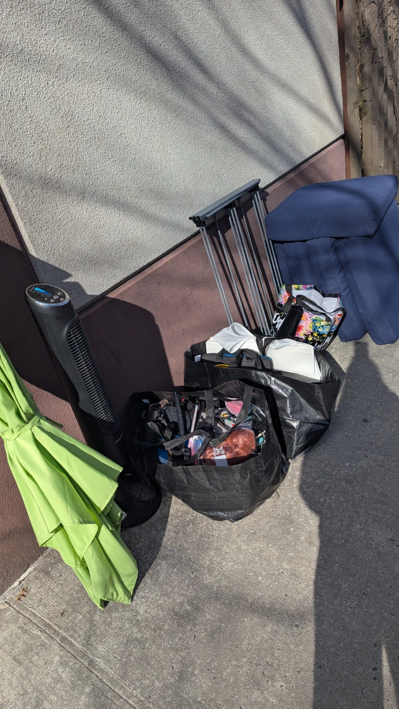 Assorted Items Bundle: Fan, Umbrella, Cushions, Misc Items - photo 2