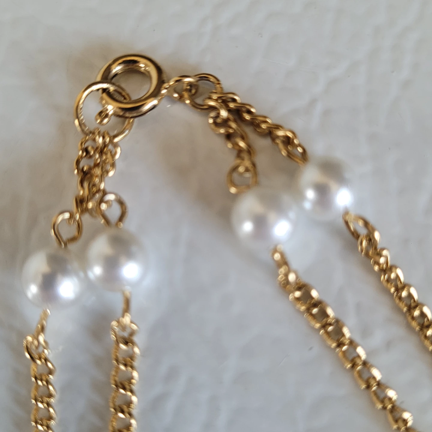 ♥️Fashion Faux Pearl Goldtone Vintage Bracelet - photo 3
