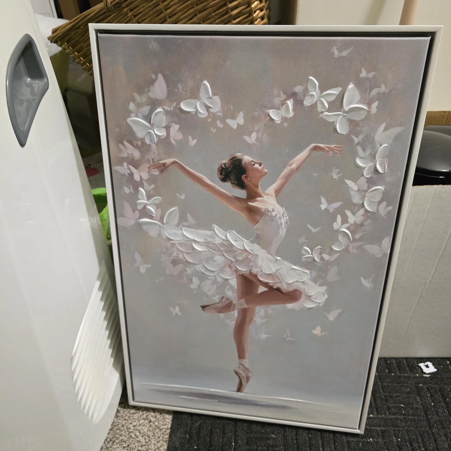 Flutter Ballerina Glam Art Shadowbox Print by Art Remedy"