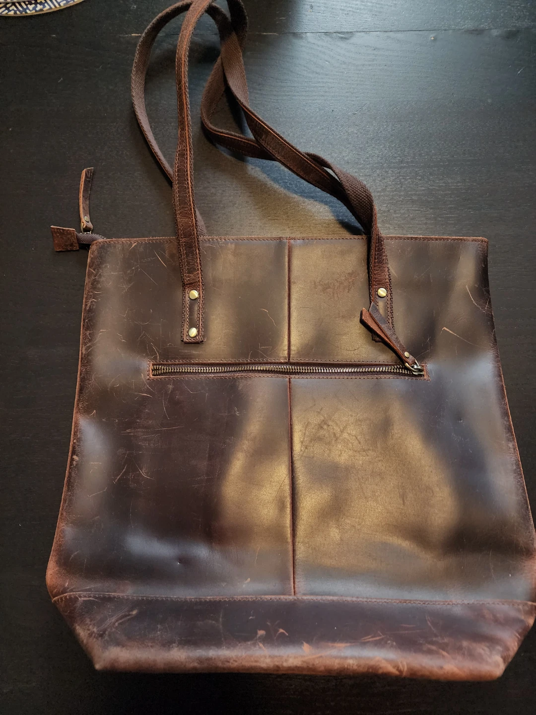 Scone Leather Tote Bag - photo 2