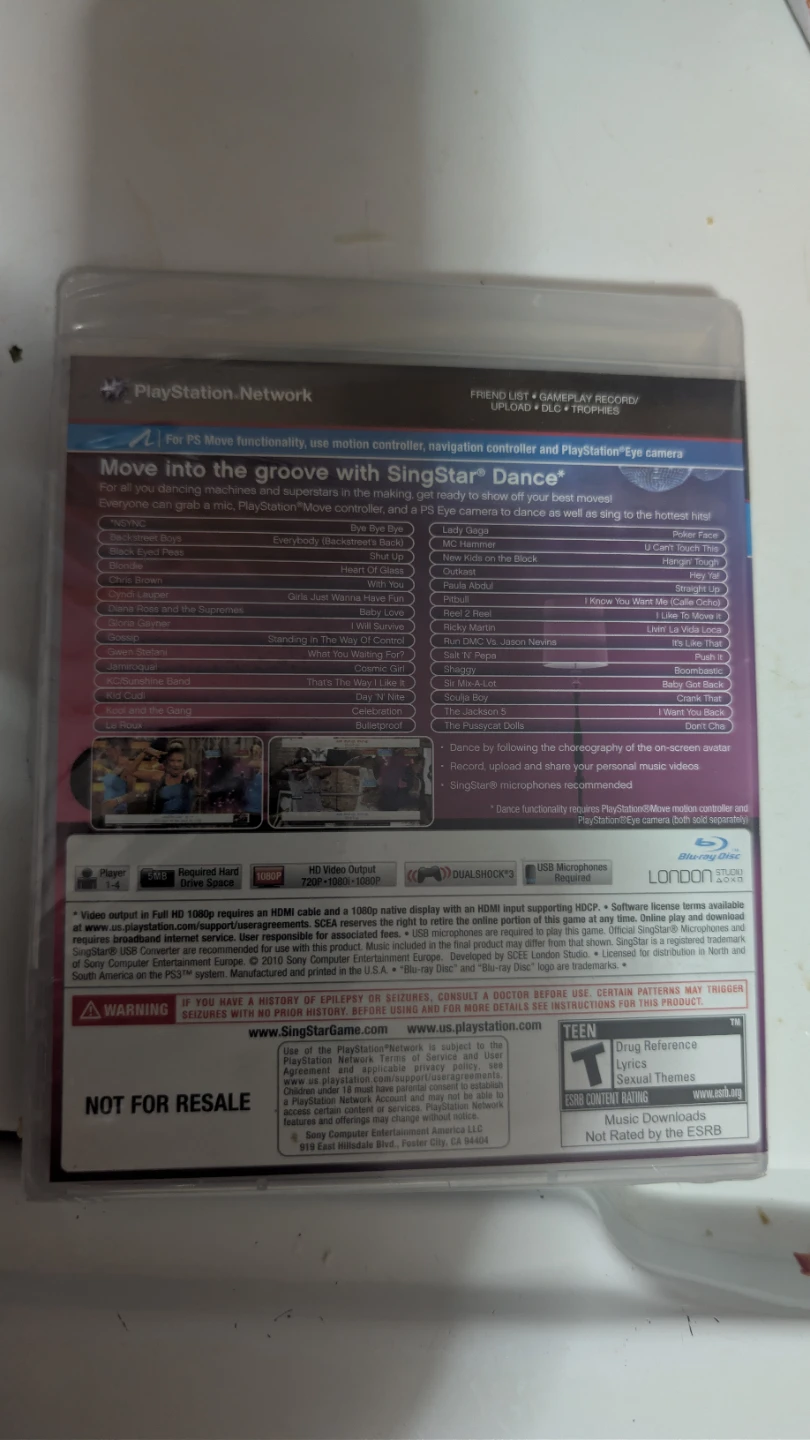 PlayStation 3 SingStar + Dance Game