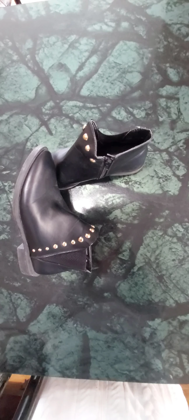 Women's Black Ankle Boots and Loafers - photo 3