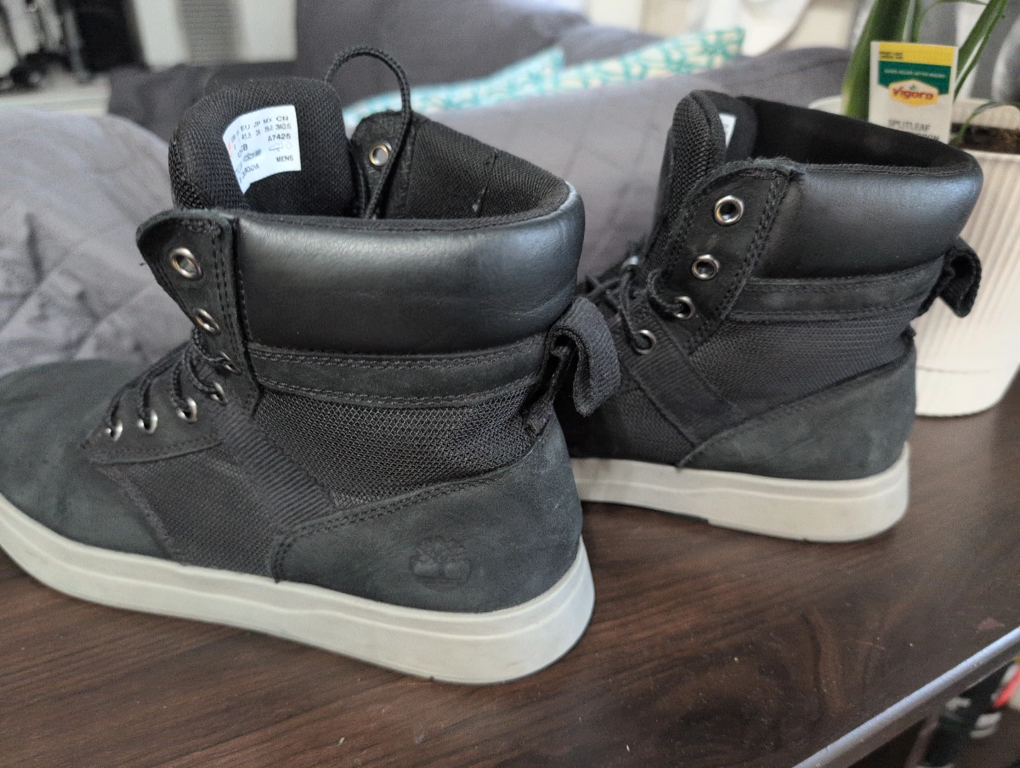 Timberland Men's Black Lace-Up High-Top Boots🥕 - photo 4