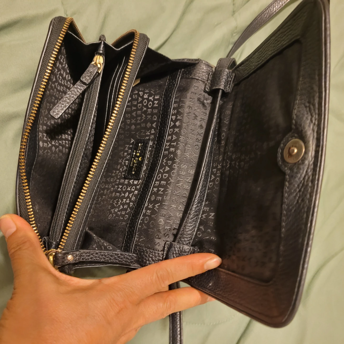 Black Kate Spade Crossbody Bag with Tassel - photo 4