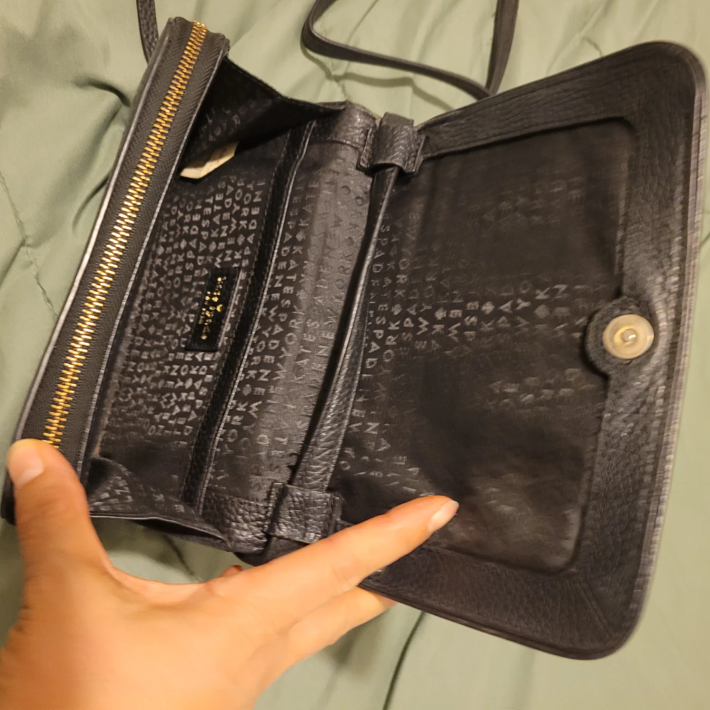 Black Kate Spade Crossbody Bag with Tassel - photo 5