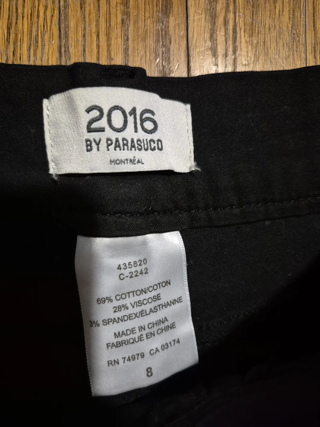 2016 by Parasuco Black Jeans Size 8 - photo 2