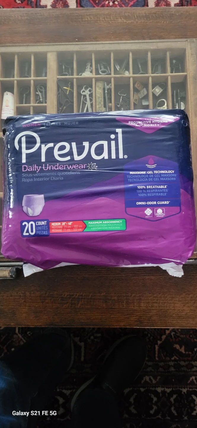 Prevail Daily Underwear - Medium (20 Count)