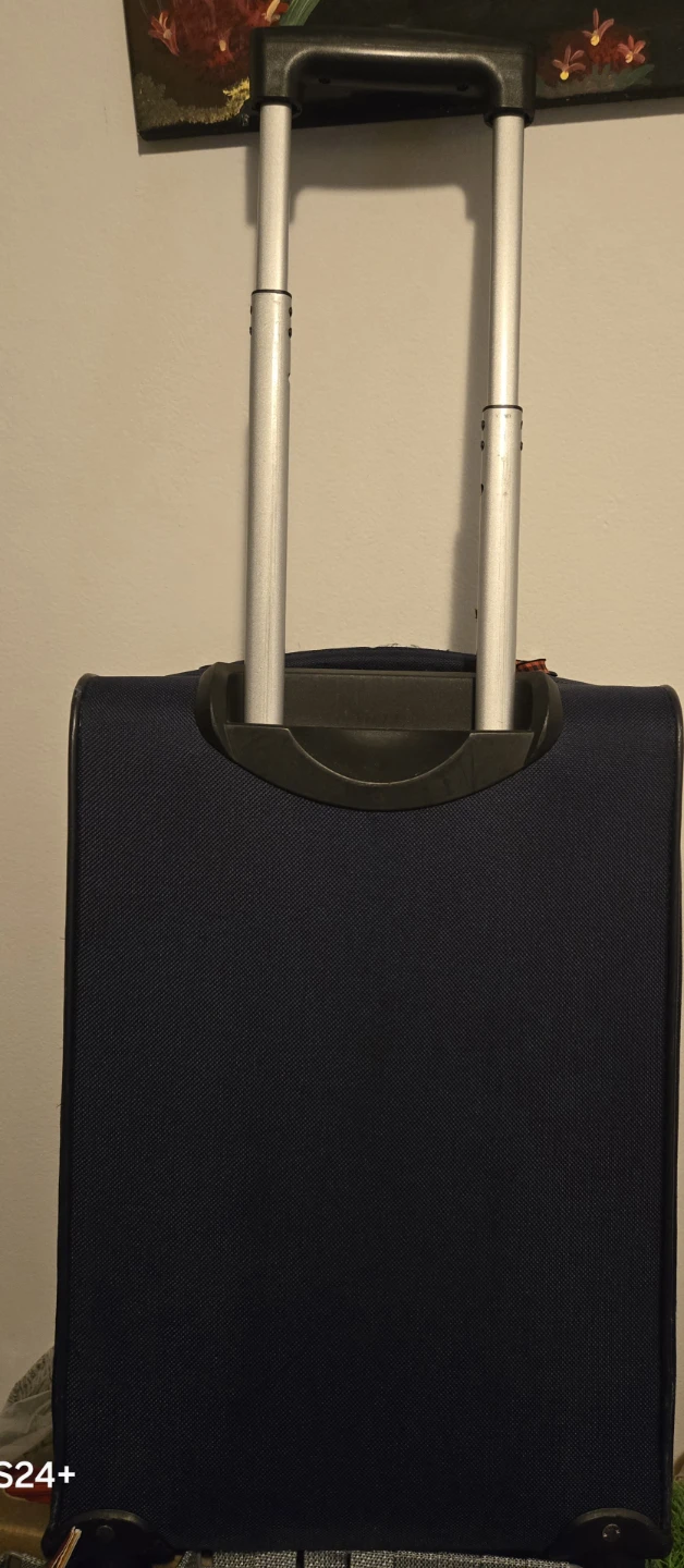 Nautica Navy Blue & Yellow Hardside Spinner  Carry on Suitcase - photo 4