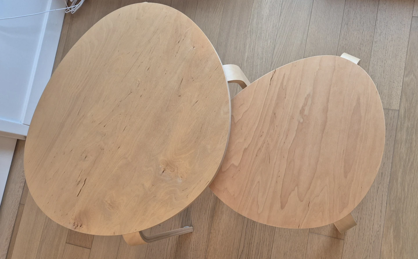 Set of 2 Nesting Birch Plywood Tables - photo 4