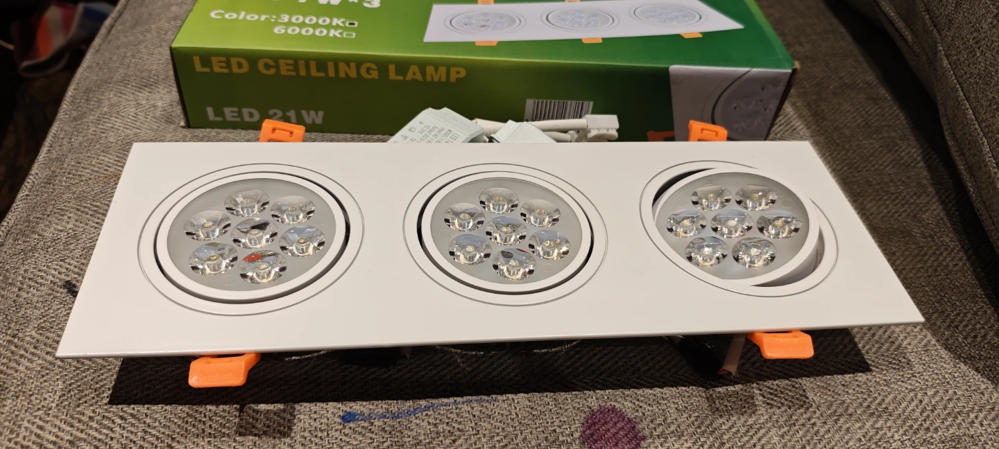 White LED Ceiling Lamp - Dimmable, 21W $30/1 box or $70/3 boxes - photo 2