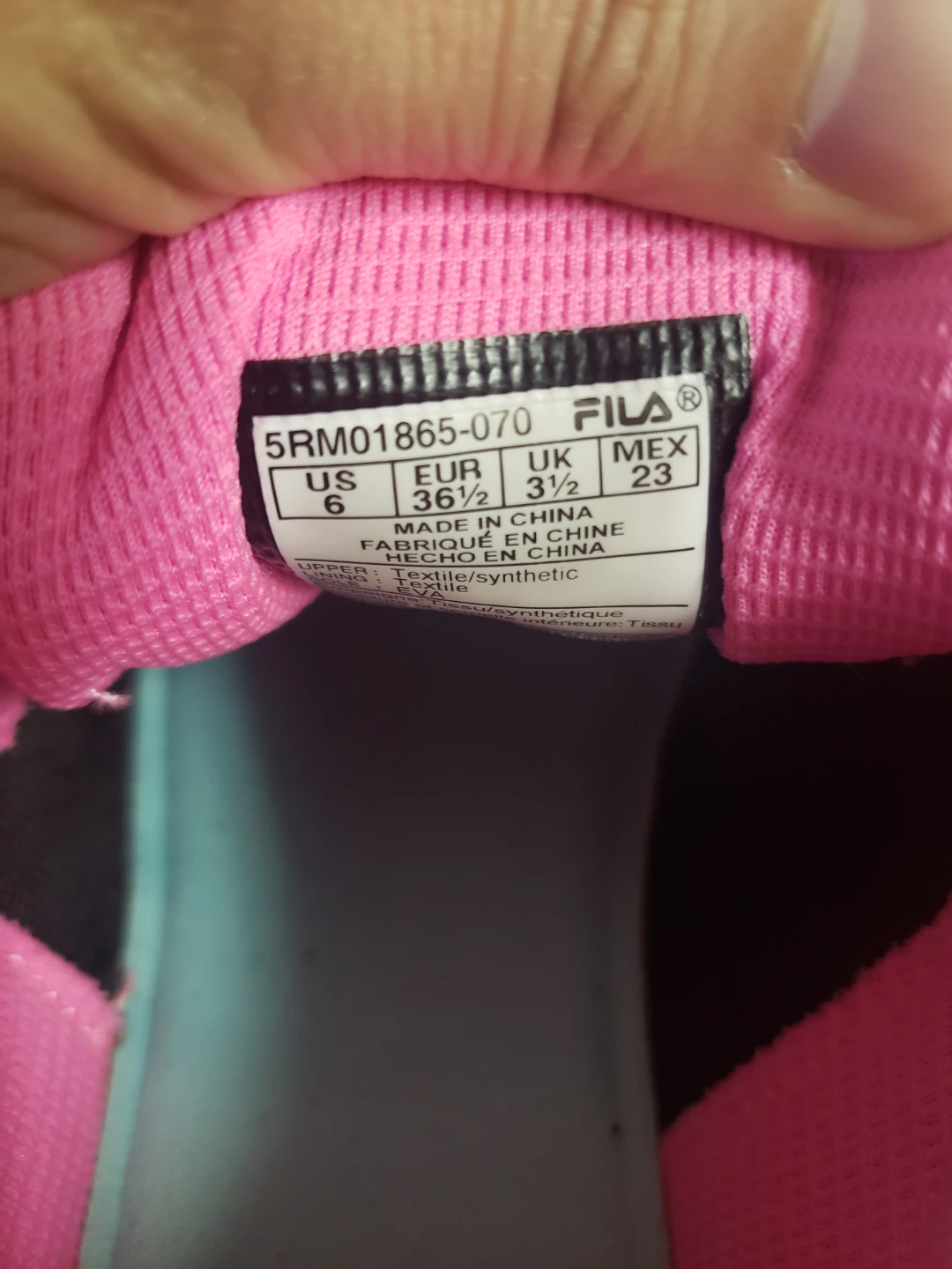 Fila Women's Running Shoes - Grey/Pink.size 6 - photo 4