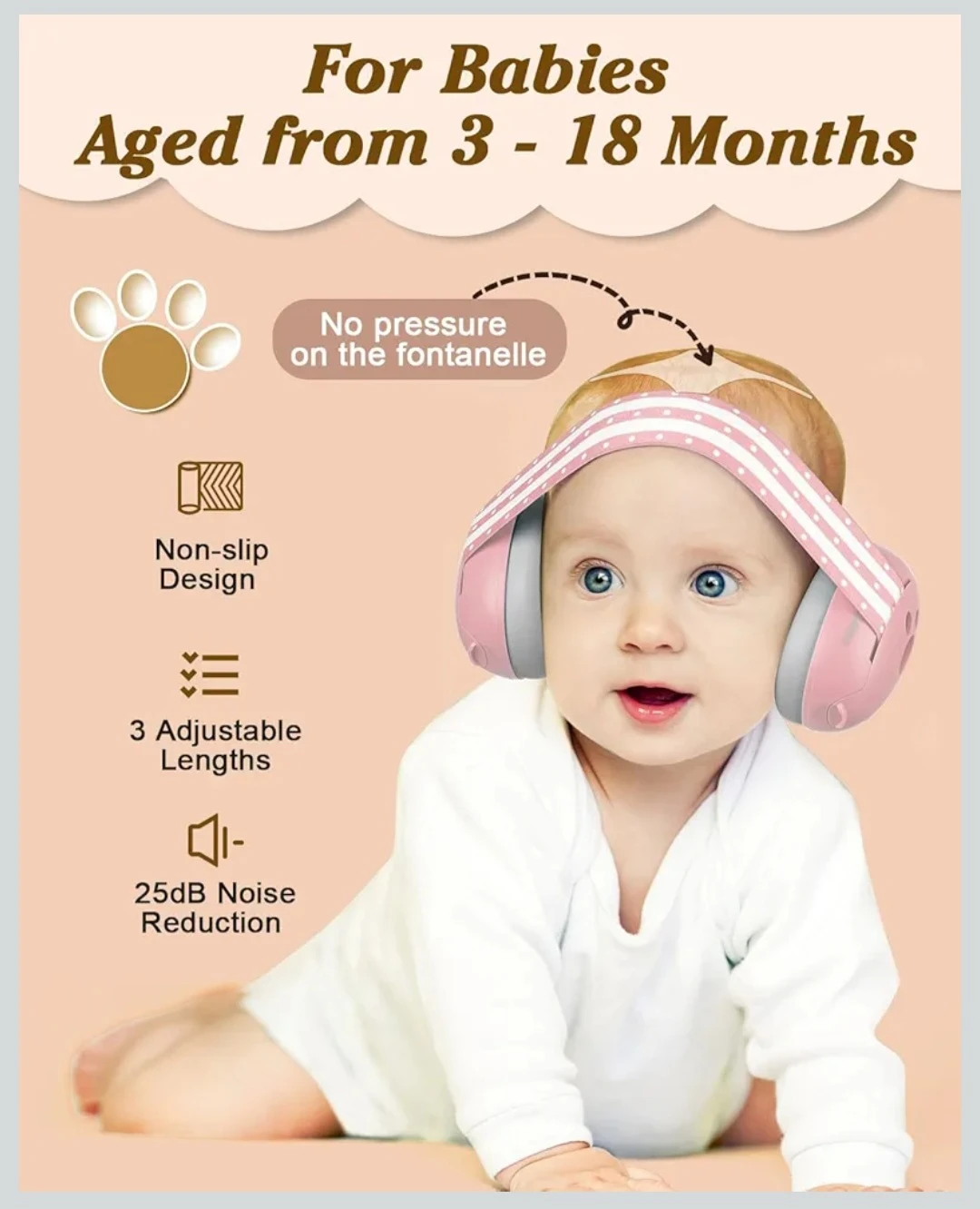 2-in-1 Baby Ear Protection, Noise Cancelling Headphones for ... - photo 2