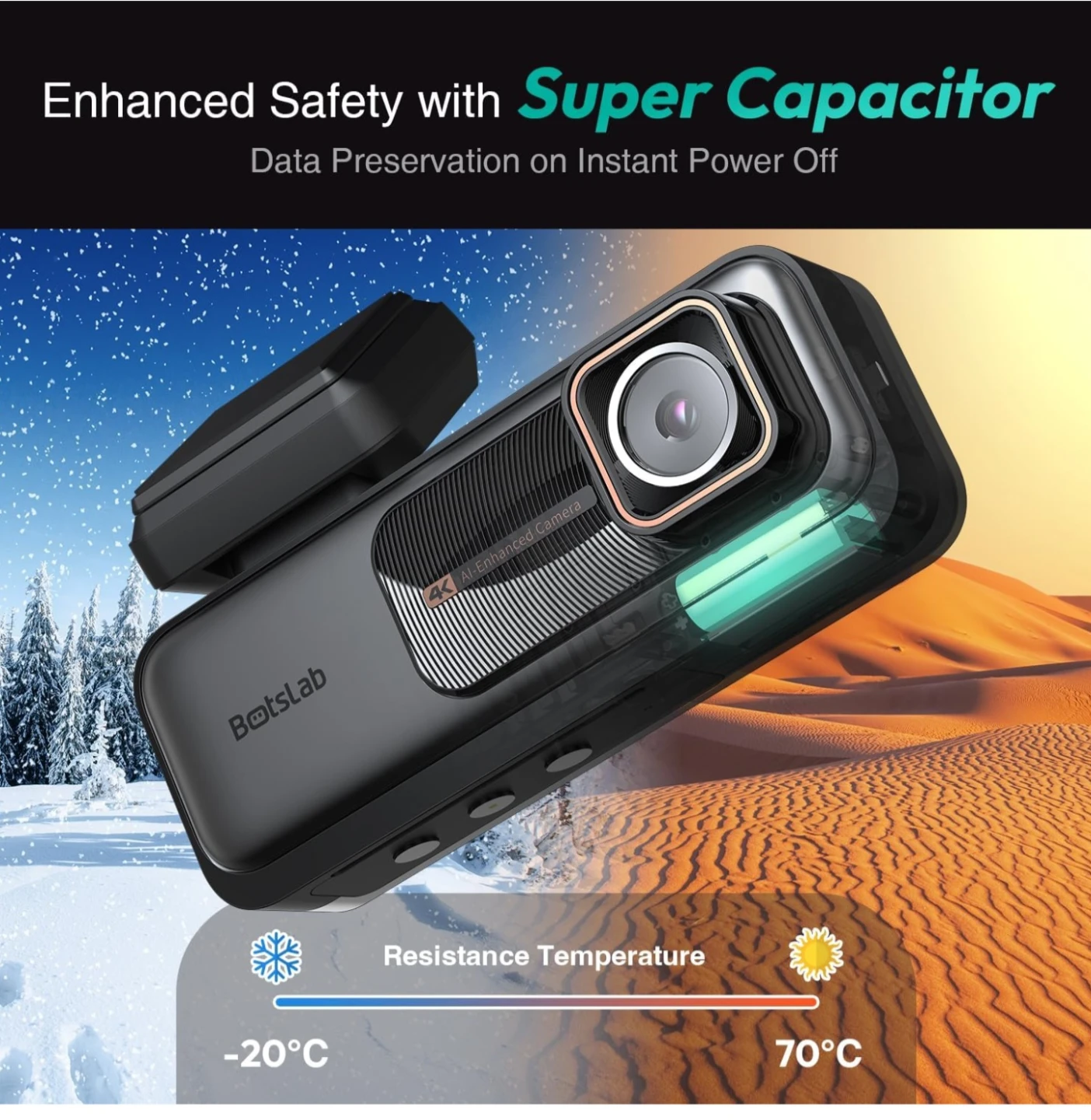 Botslab 4K Dash Cam with 64GB Card - photo 2
