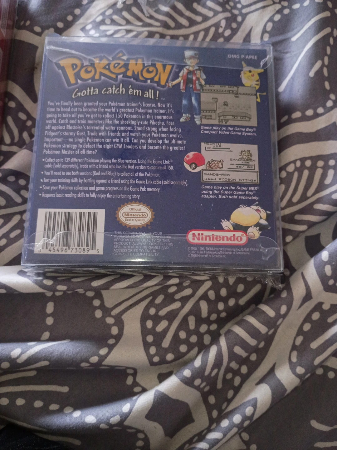 Nintendo Game Boy Pokemon Blue Version - photo 2