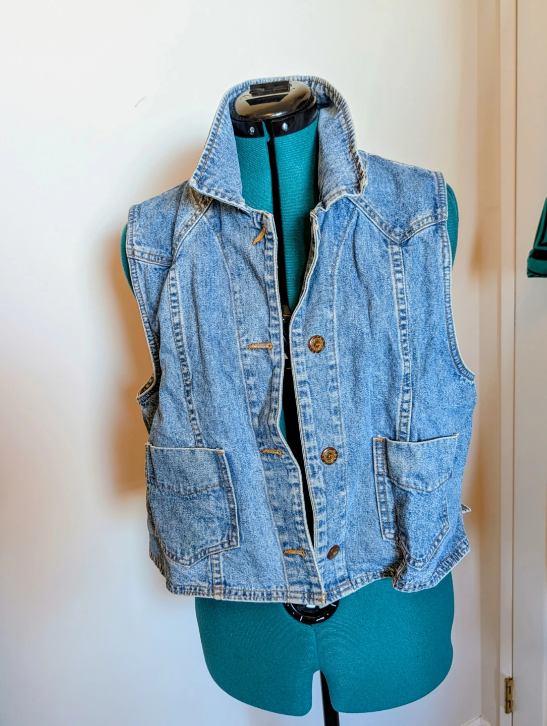 French Dressing Paris Denim Vest - Size 12