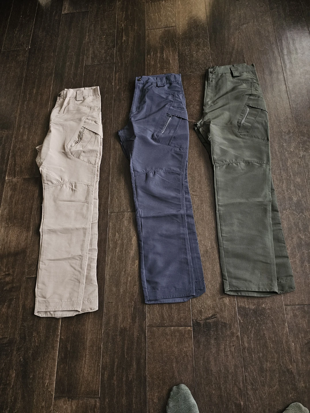 Grey, Army Green Khaki Men's Lightweight Tactical Cargo Pan...