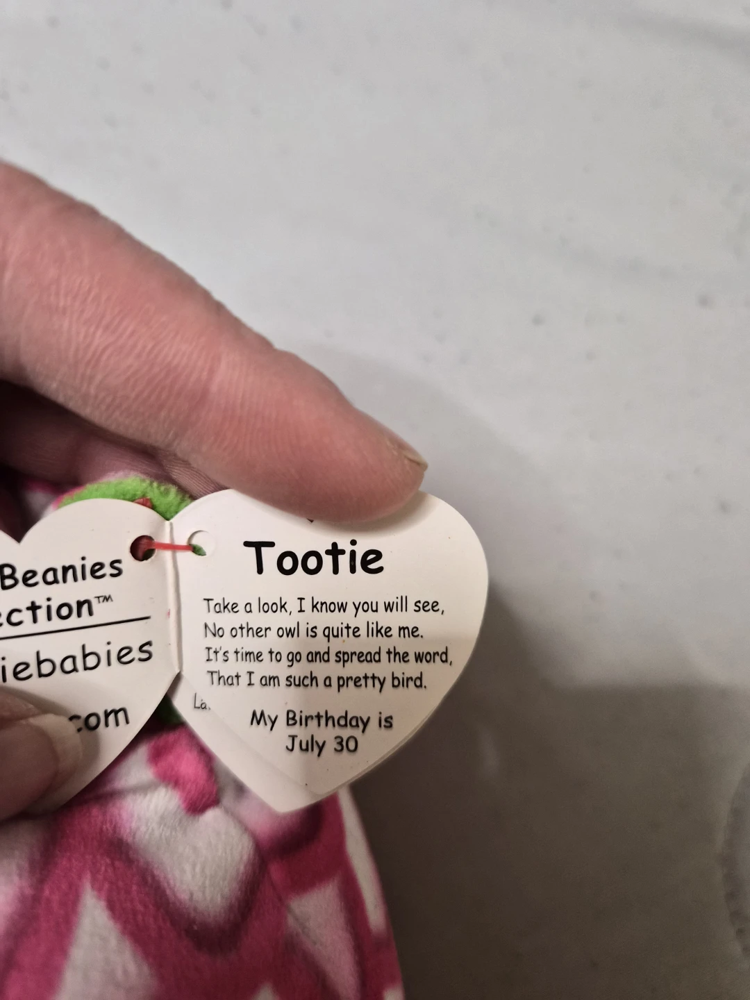 Ty Beanie Babies Tootie the Owl Plush Toy - photo 3