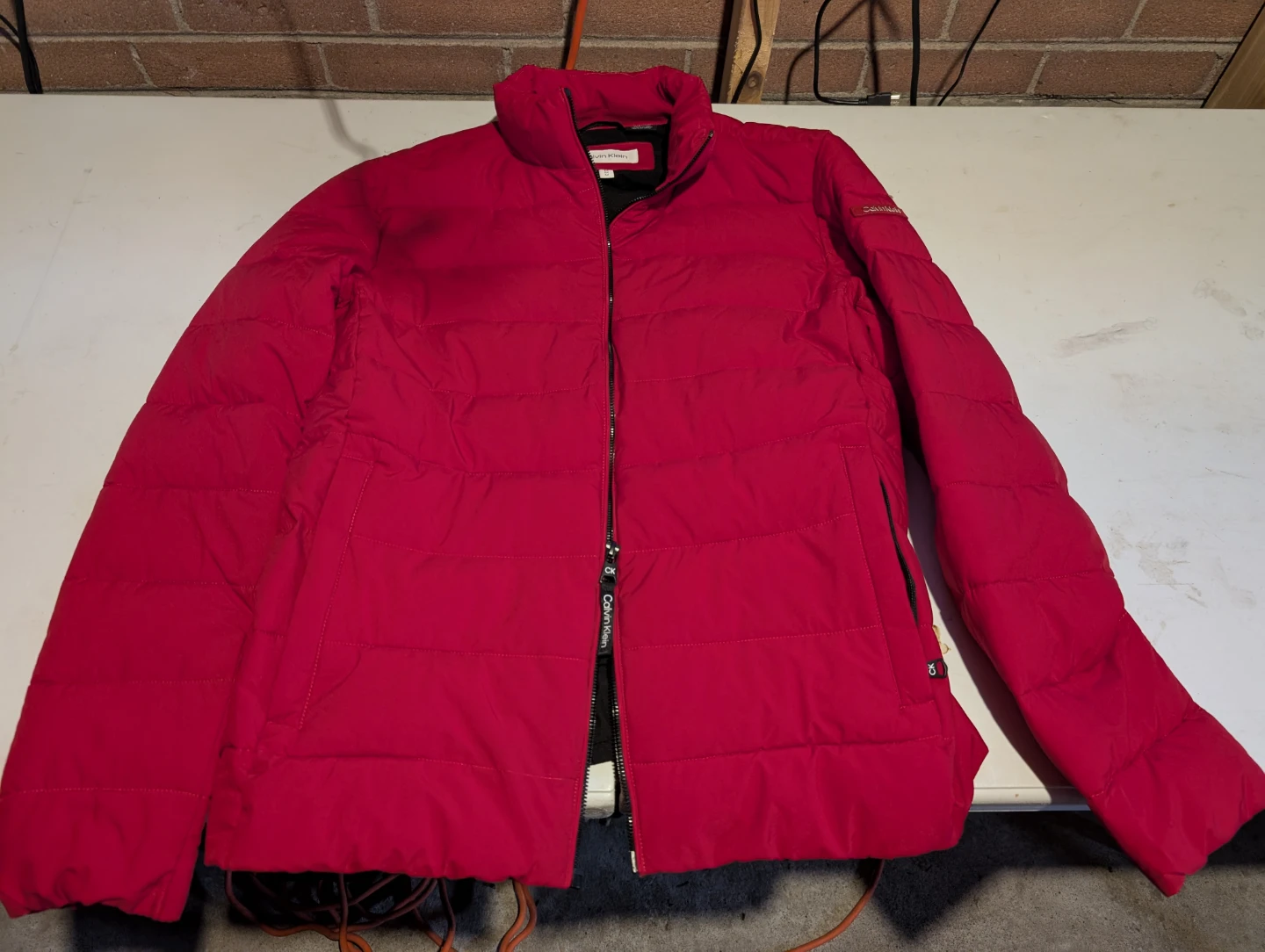Calvin Klein Red Puffer Jacket