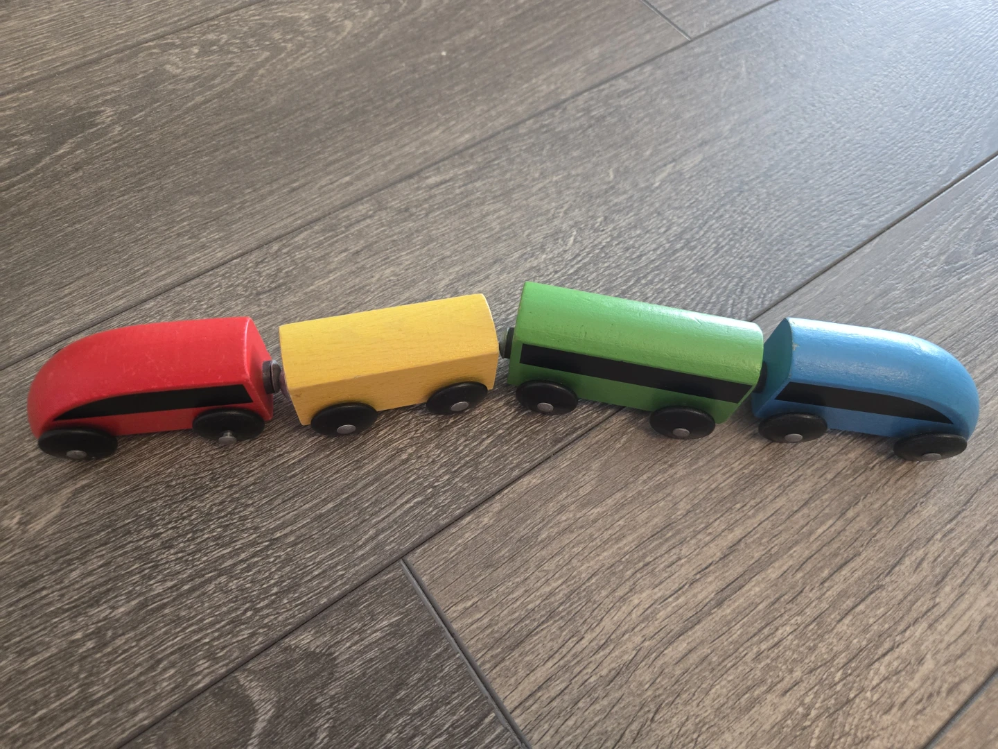 Ikea Lillabo Wooden Toy Train Set with Track and Accessories - photo 2