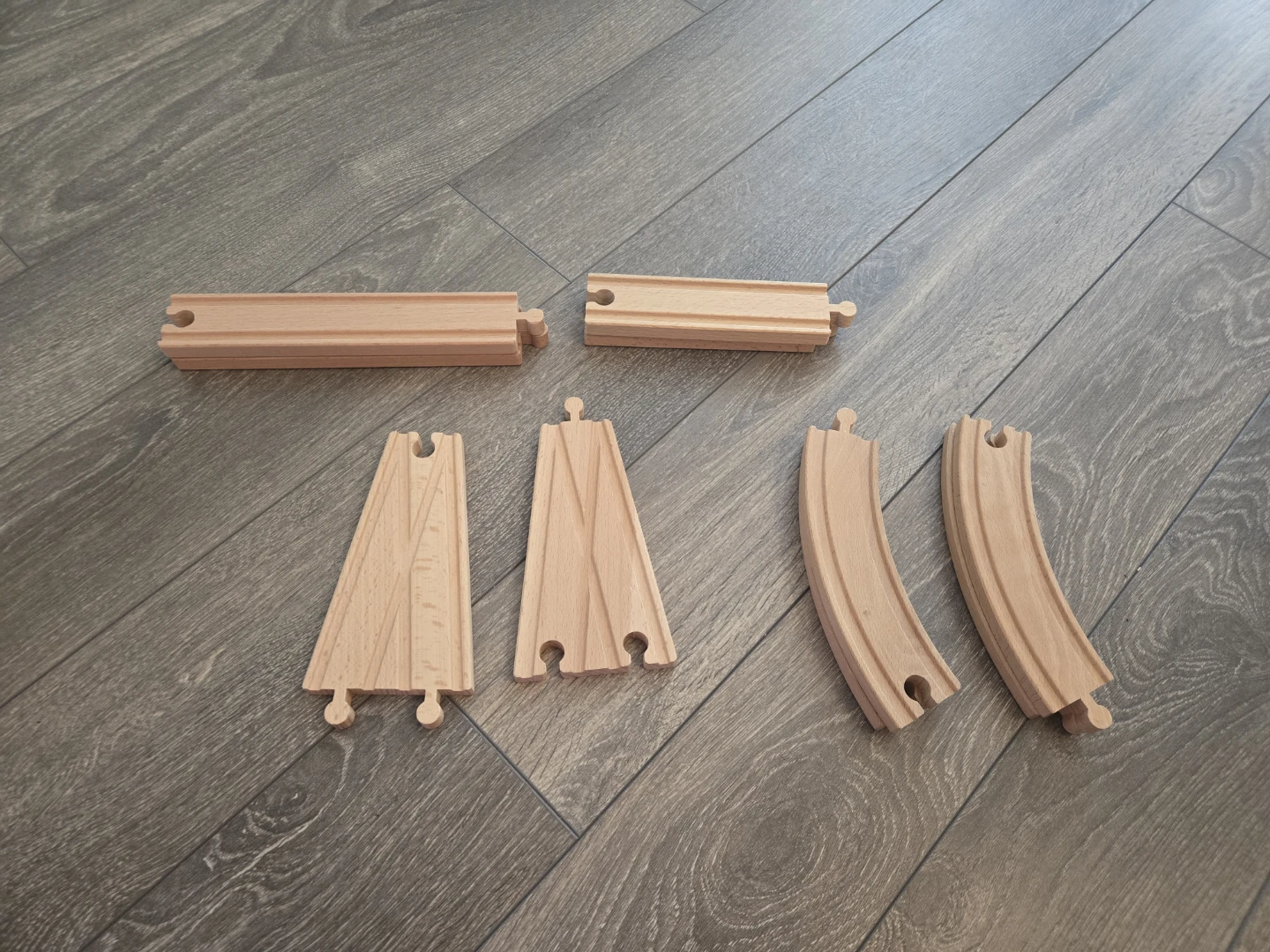 Ikea Lillabo Wooden Toy Train Set with Track and Accessories - photo 4