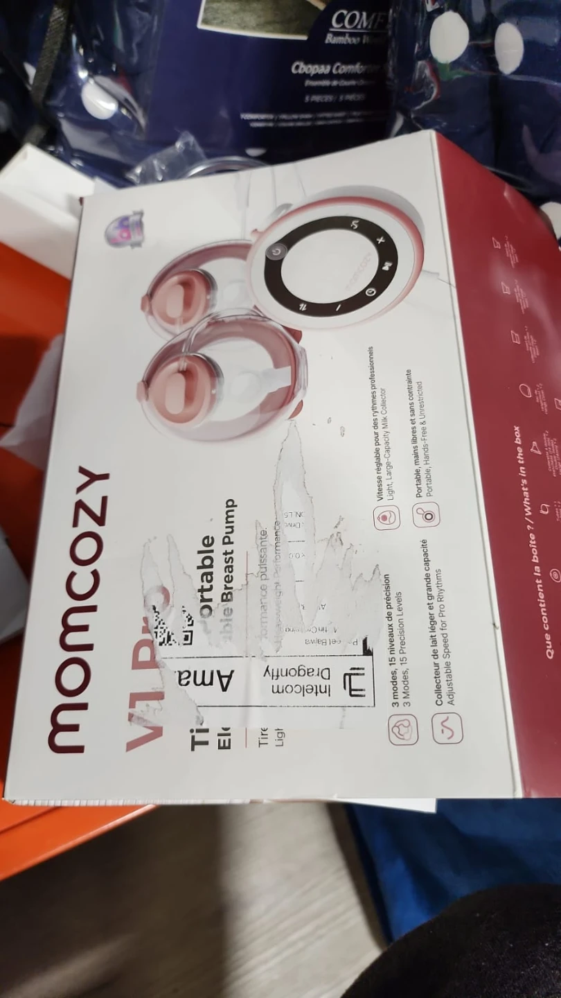 Momcozy V1 Pro Breast Pump Cozy Red