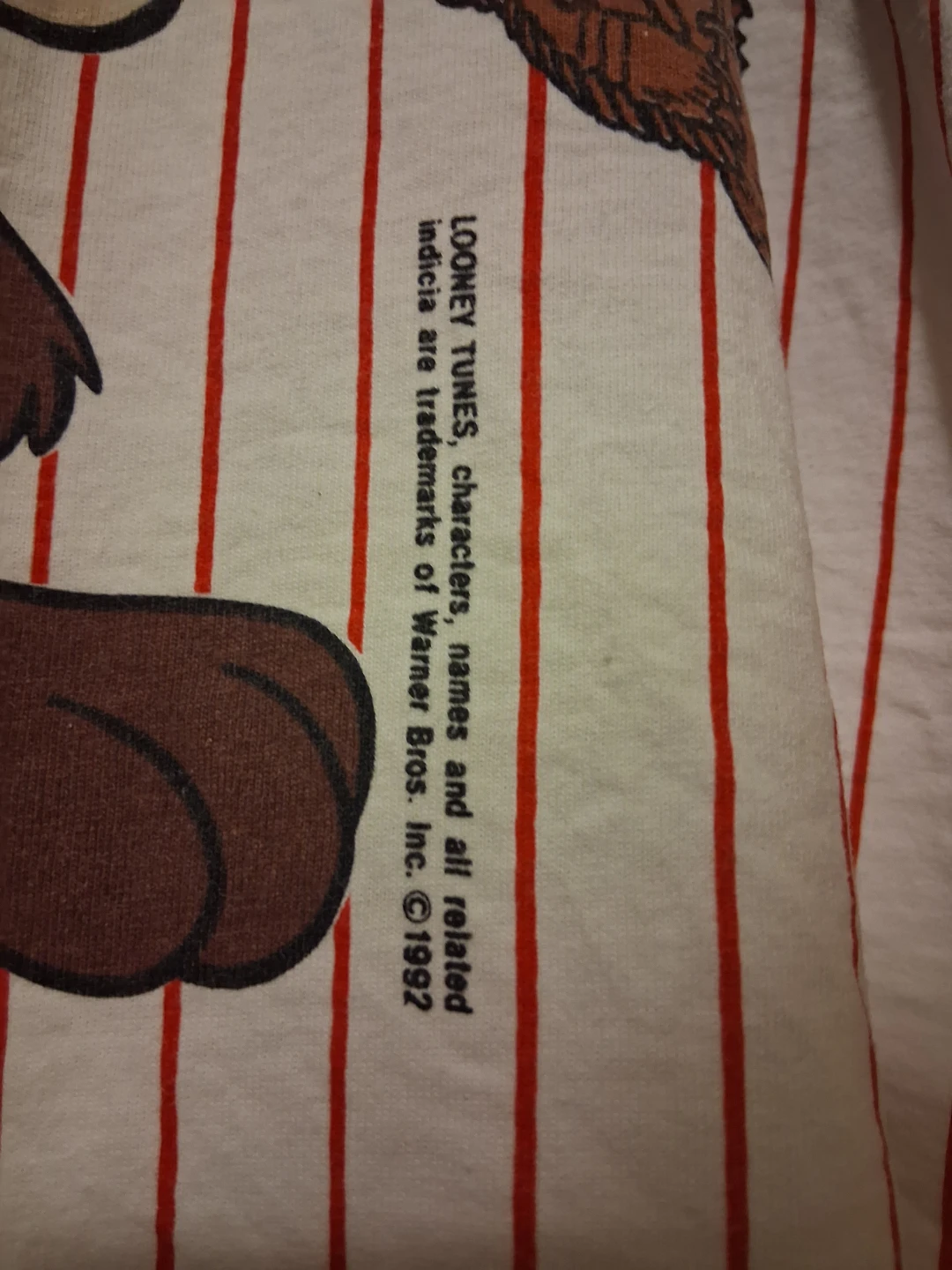 Vintage Tazmanian Devil Baseball Jersey