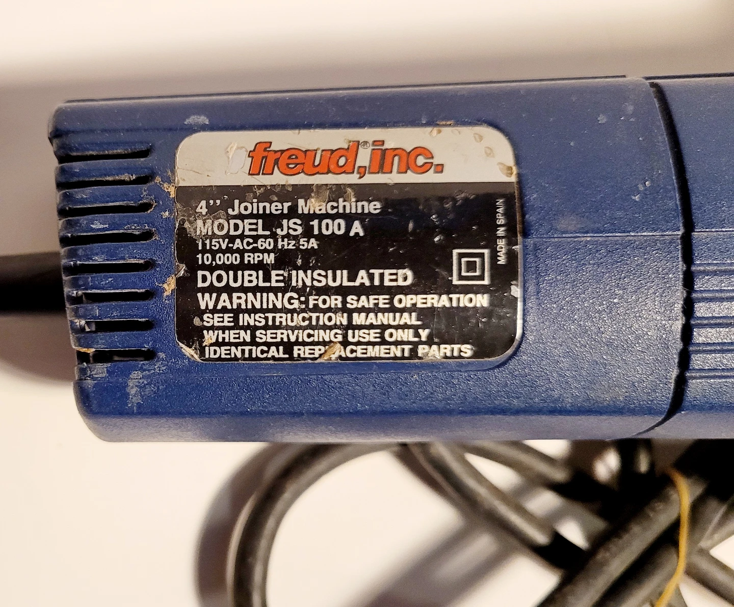 Freud JS 100 A 4" Joiner Machine - photo 2