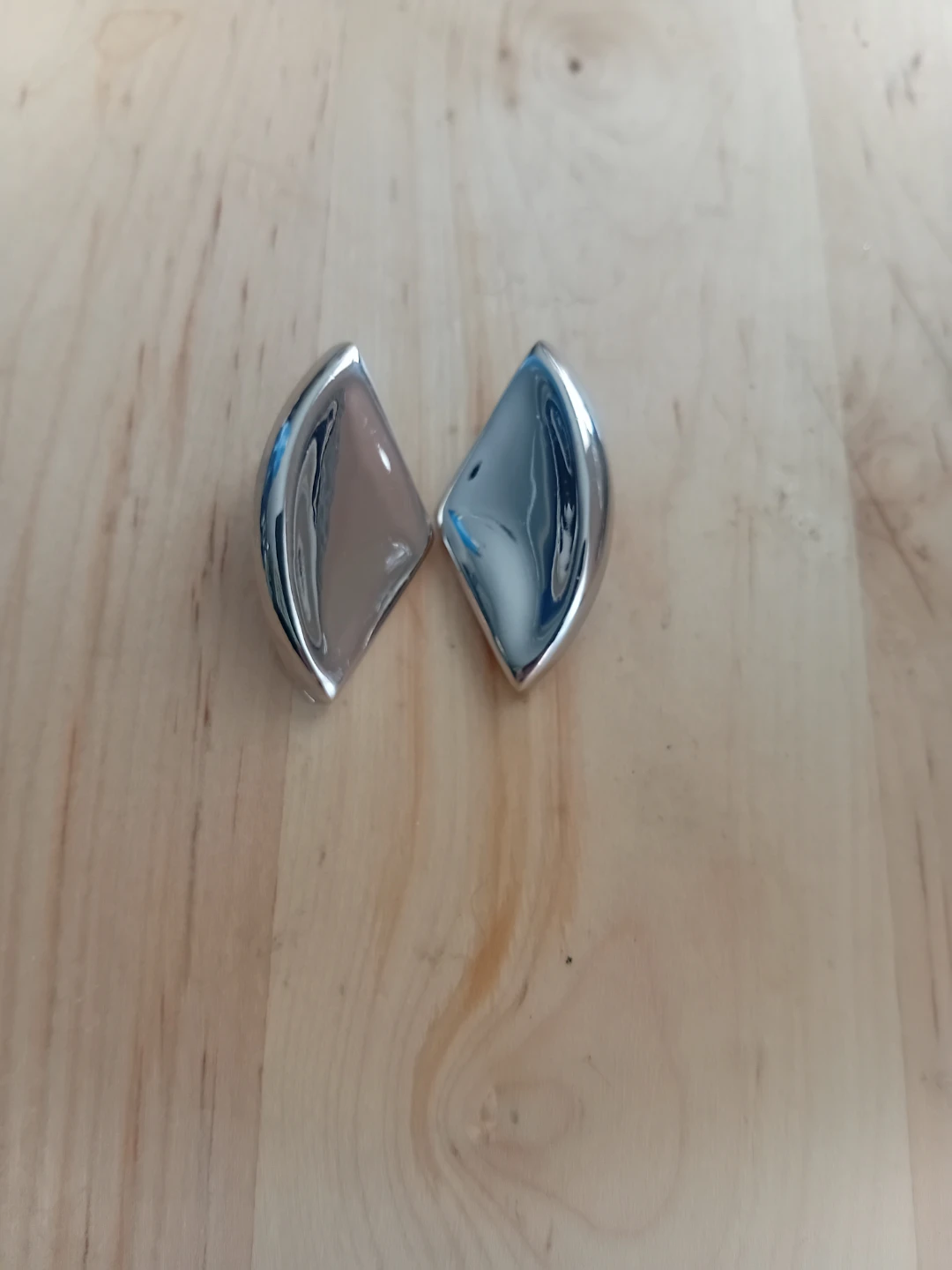 Shiny Silver Earrings