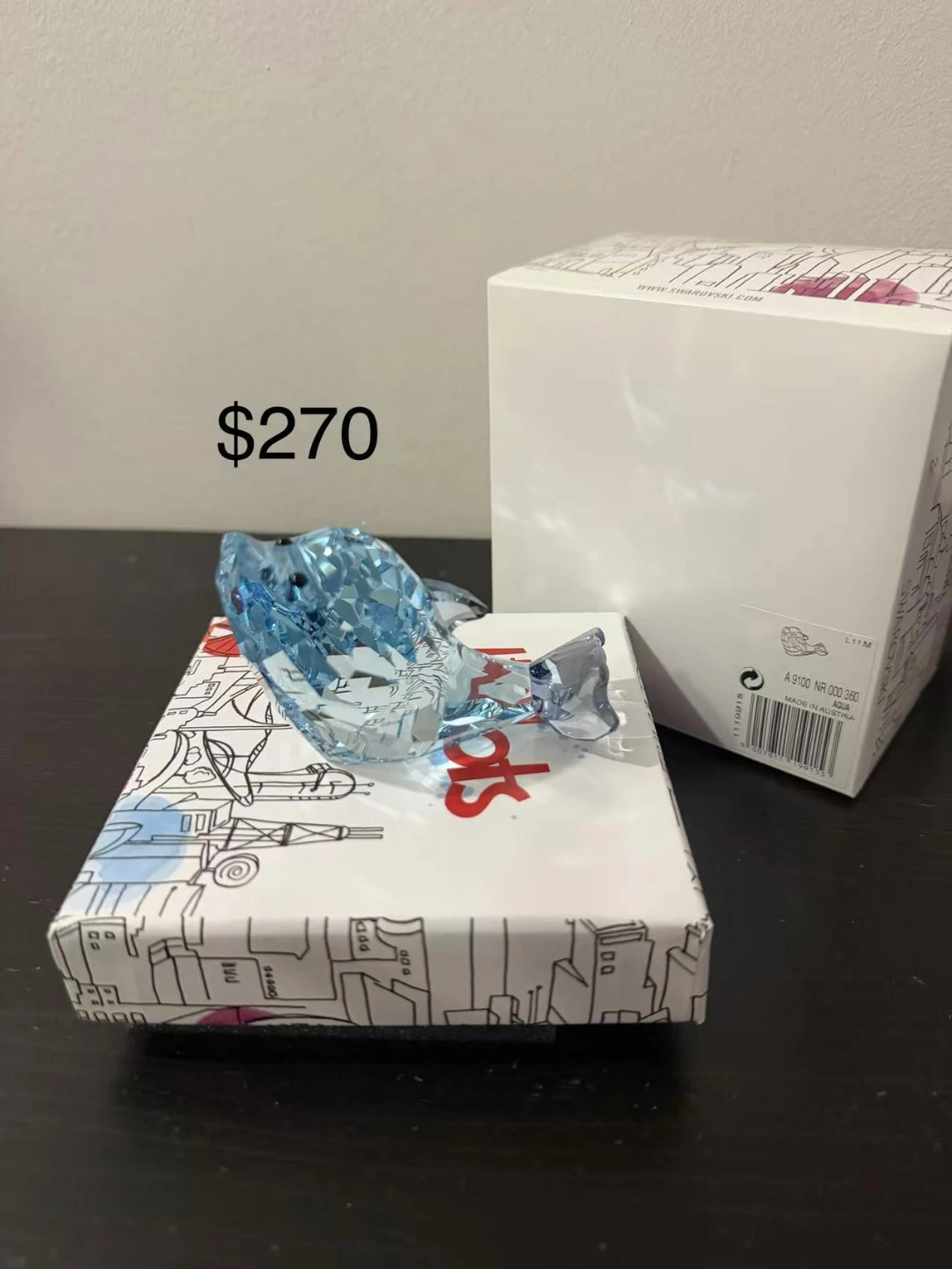 Swarovski Crystal Figurines (Seahorse, Bird, Owls)